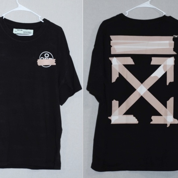 Off- White Black T Shirts